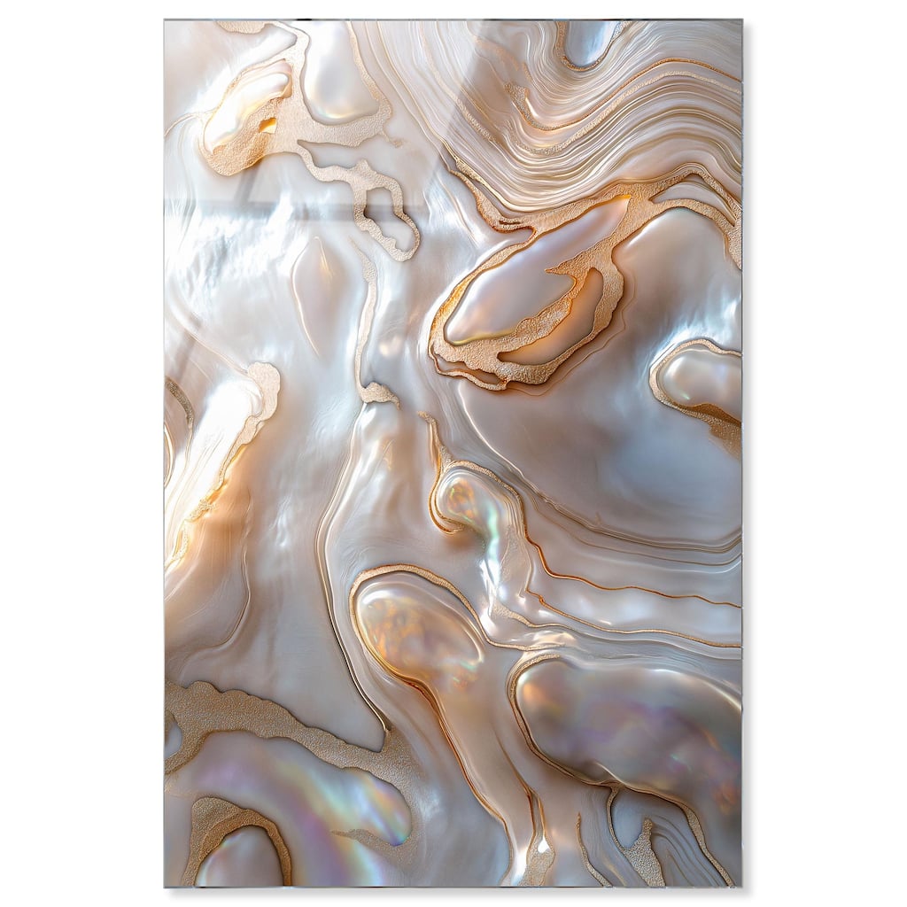 Fluid Preciousness I Acrylic by Art Remedy, Ready to Hang
