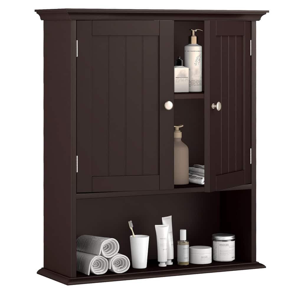 Costway Wall Mount Bathroom Cabinet Storage Organizer Medicine Cabinet