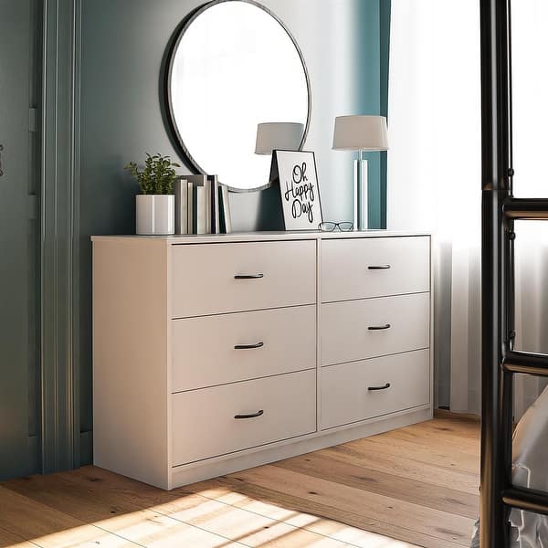 Classic 6 Drawer Dresser, Dove Gray - Bed Bath & Beyond - 36139162 Classic 6 Drawer Dresser, Dove Gray - Bed Bath & Beyond - 36139162