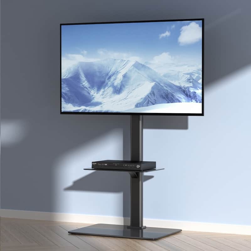 65" TV Stand Mount Swivel Universal / Mobile Floor Adjustable Height - 65 inches