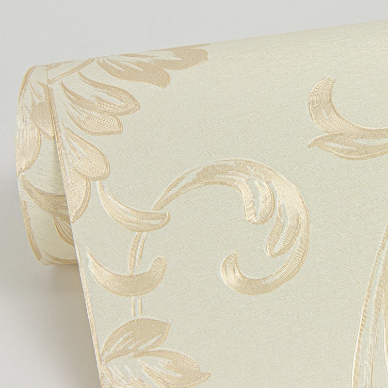 Sirpi Antonella Gold Scroll Wallpaper - 20.9 x 396 x 0.025