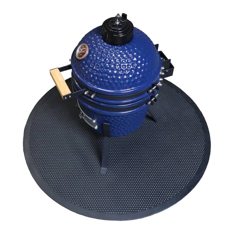 Rubber-Cal Rubber "BBQ Under Grill Mat" - 5mm x 32" Diameter Round Mat - 32in Diameter