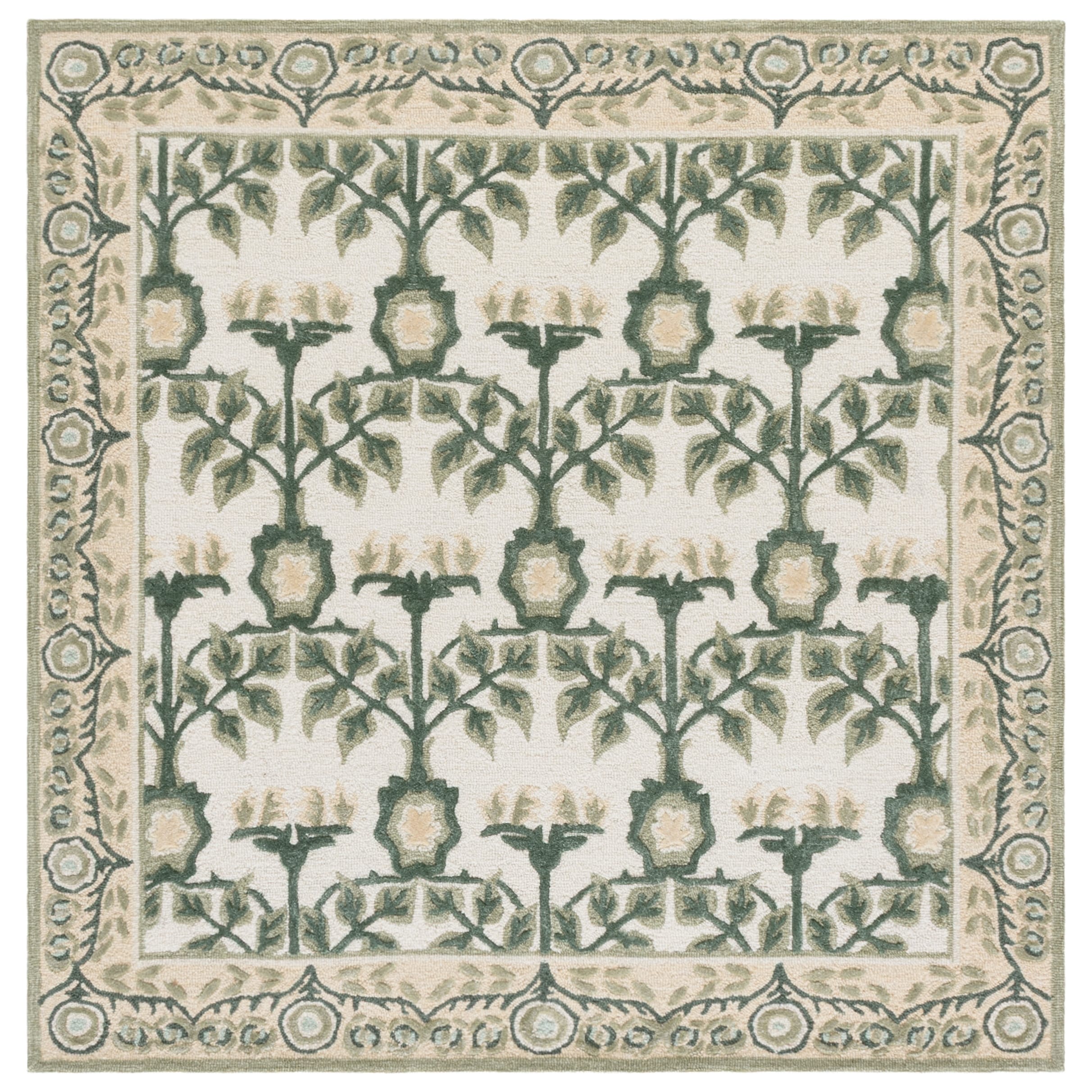 SAFAVIEH Handmade Earthly Treasure Aurelija Traditional Wool Rug