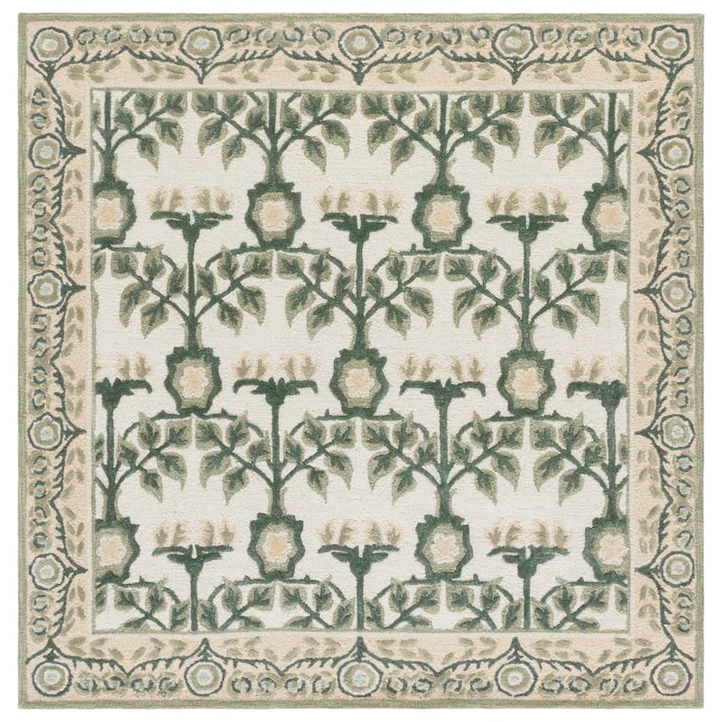 SAFAVIEH Handmade Earthly Treasure Aurelija Traditional Wool Rug