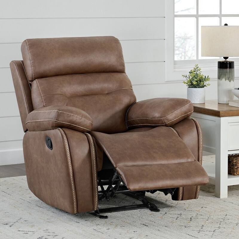 Spruce & Spring Lauren Manual Recliner Glider Rocker Chair for Living Room