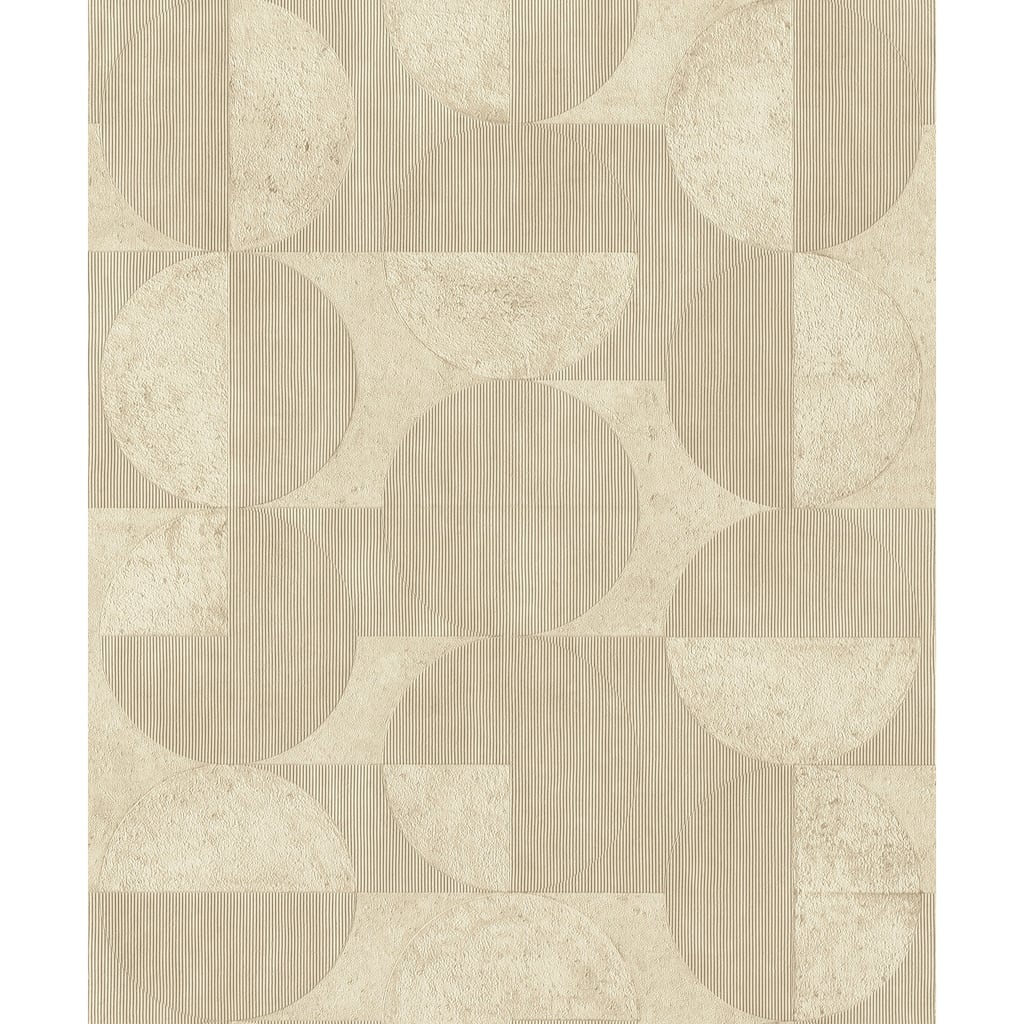 Advantage Barcelo Beige Circles Wallpaper