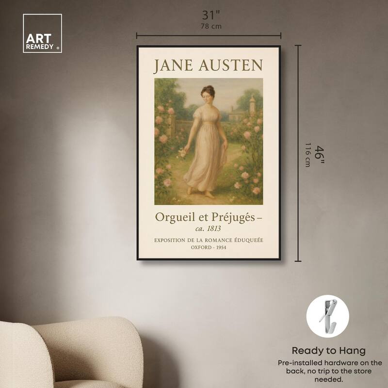 Lady in Austen's World Canvas by Art Remedy
