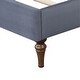 preview thumbnail 10 of 16, Platform Bed With Wooden Slat and Metal Support legs