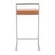 preview thumbnail 106 of 107, Lumisource Stackable Counter Stool with Camel Faux Leather - Set of 2 - 16"Lx17.5"Wx31"H