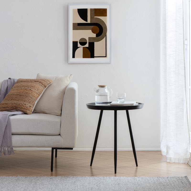 MH London Chervey Natural Mango Wood Living Room End Table