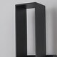 preview thumbnail 10 of 8, Modern Black Dimmable LED Outdoor Wall Sconce - 15.7 in.