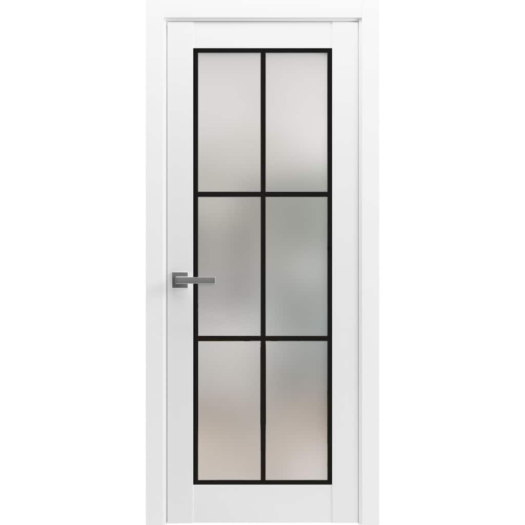 Solid French Door 18 x 80 Planum 2122 White Silk| Bathroom