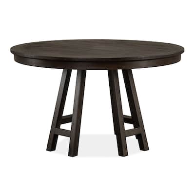 Magnussen Home Westley Falls Graphite 52" Round Dining Table - 52''W x 52''D x 30''H