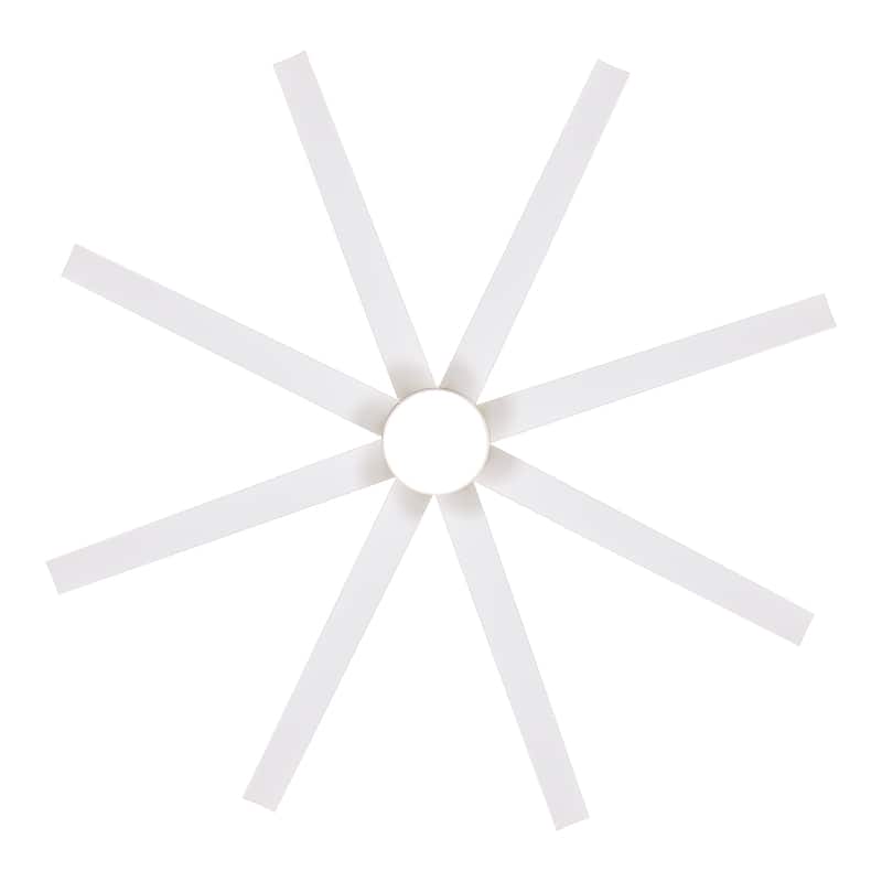 72-in Gold Large Indoor Ceiling Fan with Light Remote (8-Blade)