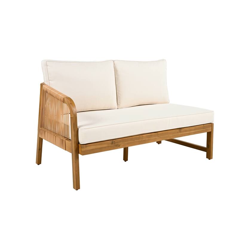 Christopher Knight Home - Orion Acacia Wood 4-Pieces Patio Chat Set
