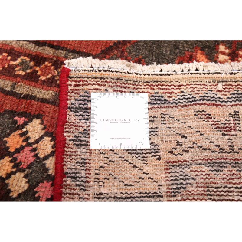 ECARPETGALLERY Hand-knotted Konya Anatolian Dark Red Wool Rug - 3'4 x 9'9