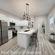 preview thumbnail 6 of 13, Tifany Modern Black 3-Light Chandelier Colored Glass Pendant for Kitchen Island Dining Room - L 30" x W 4.3" x H 17.3"
