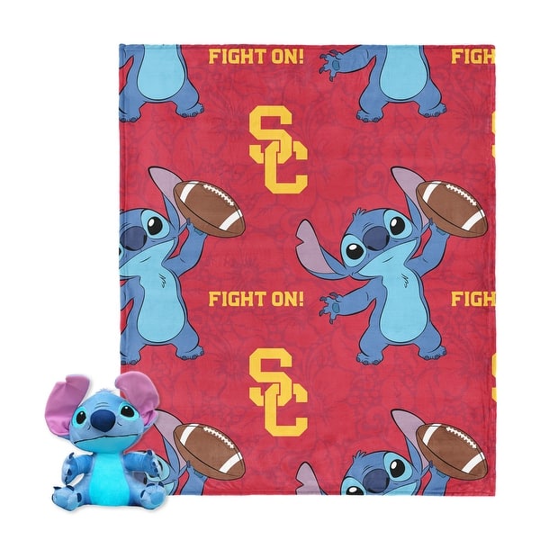 slide 2 of 73, NCAA Enroll Stitch Hugger Pillow & Silk Touch Throw Blanket Set 40x50 inches - USC