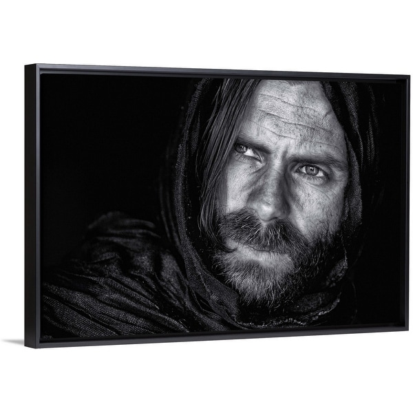 "Mind's Eyes" Black Float Frame Canvas Art