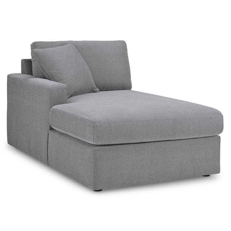 Signature Design by Ashley Modmax Gray 3-Piece Sectional with Chaise - 109" W x 68" D x 36" H