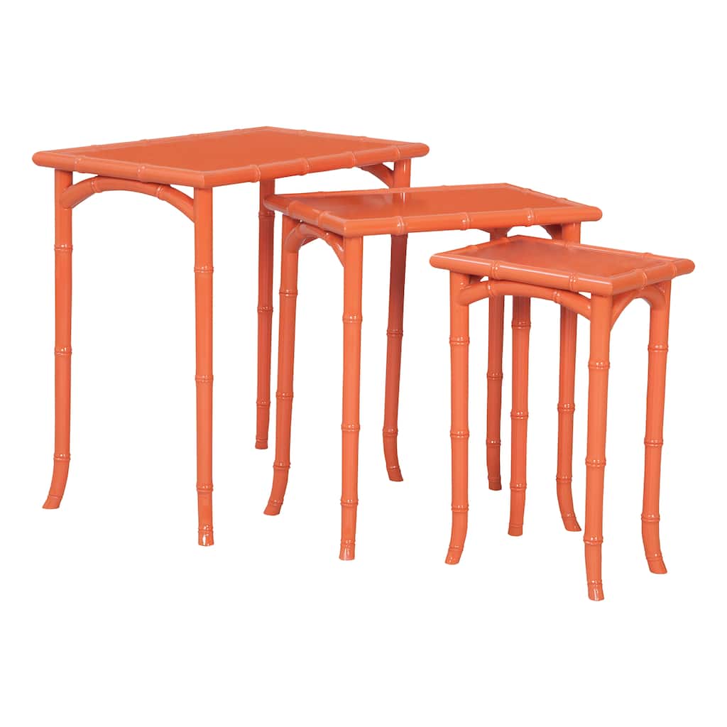 Loft Accent Table - Set of 3 Tangerine