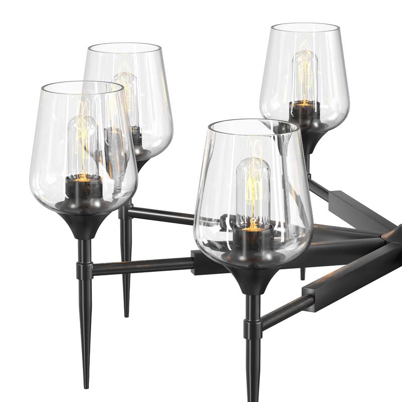 8 - Light Dimmable Classic Traditional Chandelier - N/A