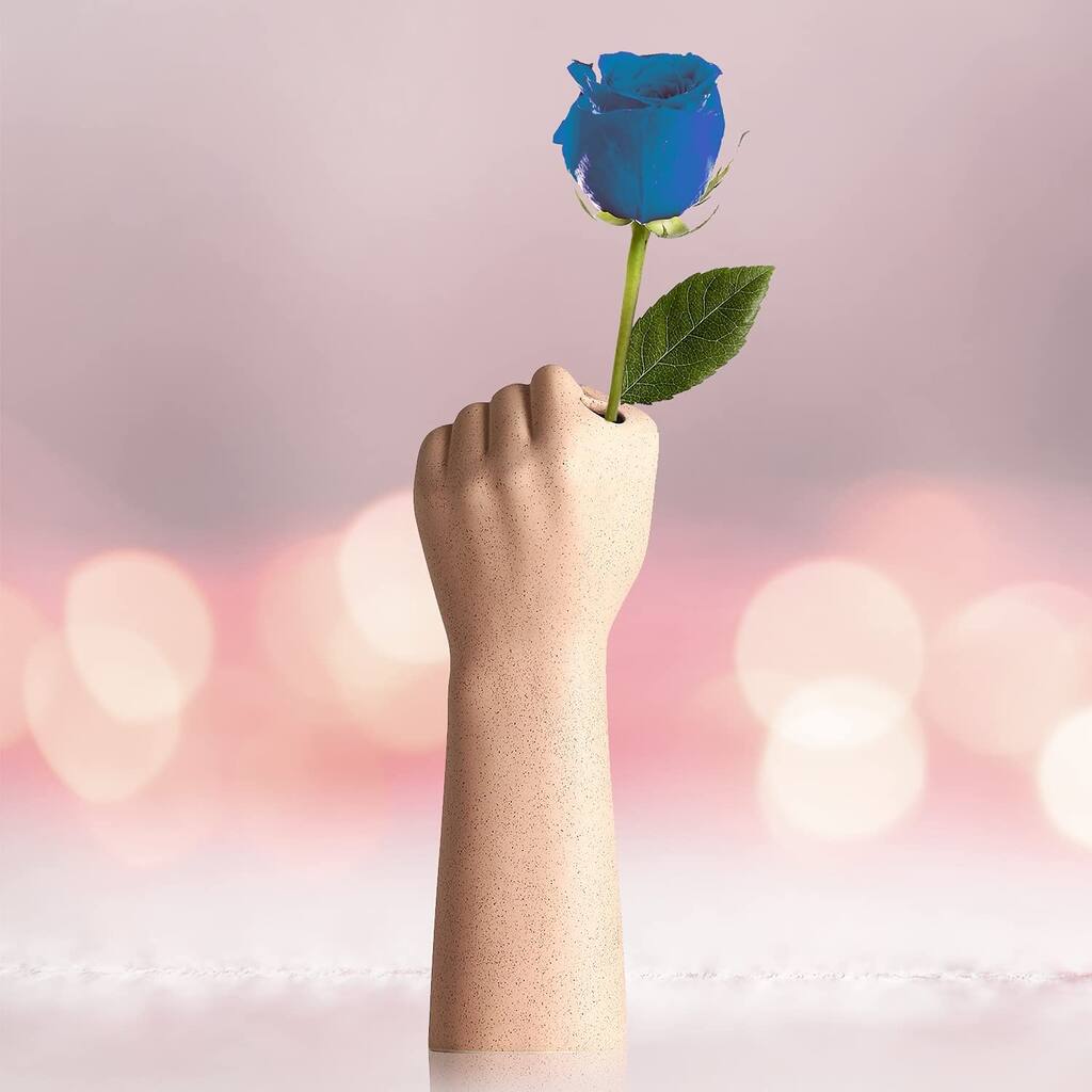 Hand Statue Small Vase for Handmade Bud Beautiful Vases