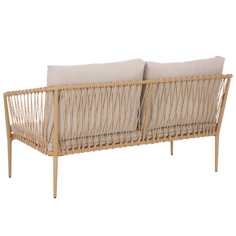 SEI Furniture Dante Rope Patio Loveseat