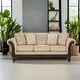 preview thumbnail 24 of 30, Hernen Carved Wood Frame 5-Piece Living Room Set