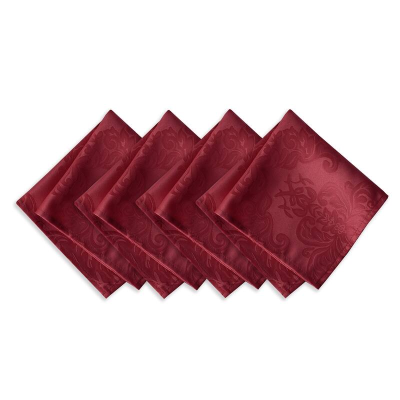 Elrene Barcelona Damask Fabric Napkins (Set of 4) - 17" w x 17" l