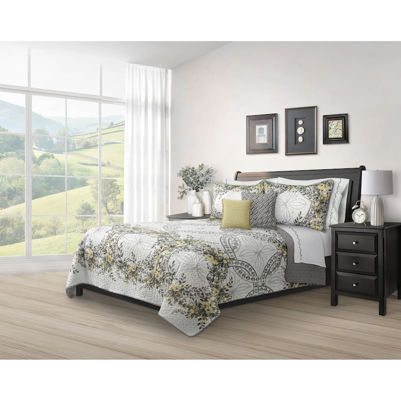 Quilt 3PC Set K Forever Yellow