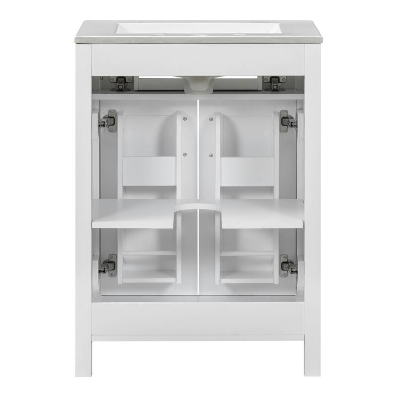 24" Bathroom Vanity Combo with Ceramic Sink