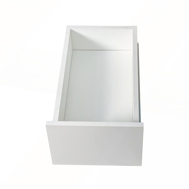 70.87 H Modern Wooden Tall Display Storage Cabinet with 4-Tier Shelves and 4 Small Display Shelves