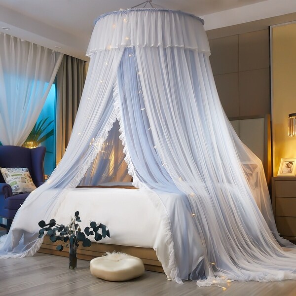 Romantic Bed Curtains Hoop Sheer Bed Canopy with LED Light On Sale Bed Bath Beyond 39888345