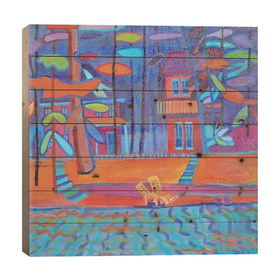 Romeo And Juliet Print On Wood by Debra Bretton Robinson - Multi-Color