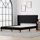 preview thumbnail 35 of 35, Brookside Isabelle Button Tufted Wingback Upholstered Bed