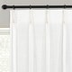 preview thumbnail 42 of 58, DriftAway Pinch Pleat Linen Textured Semi Sheer Solid Curtains Back Tabs
