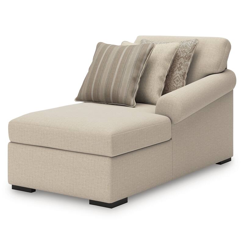 Signature Design by Ashley LadyMae Beige 4-Piece Sectional with Chaise