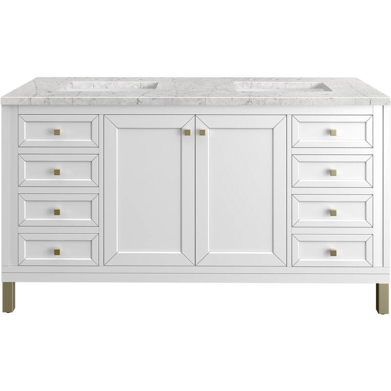 James Martin Vanities 503-V60D-FEJP Chicago 60" Free Standing Double