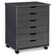 Bridgton 6-drawer Wide Rolling Storage Chest Cart - Overstock - 30880164