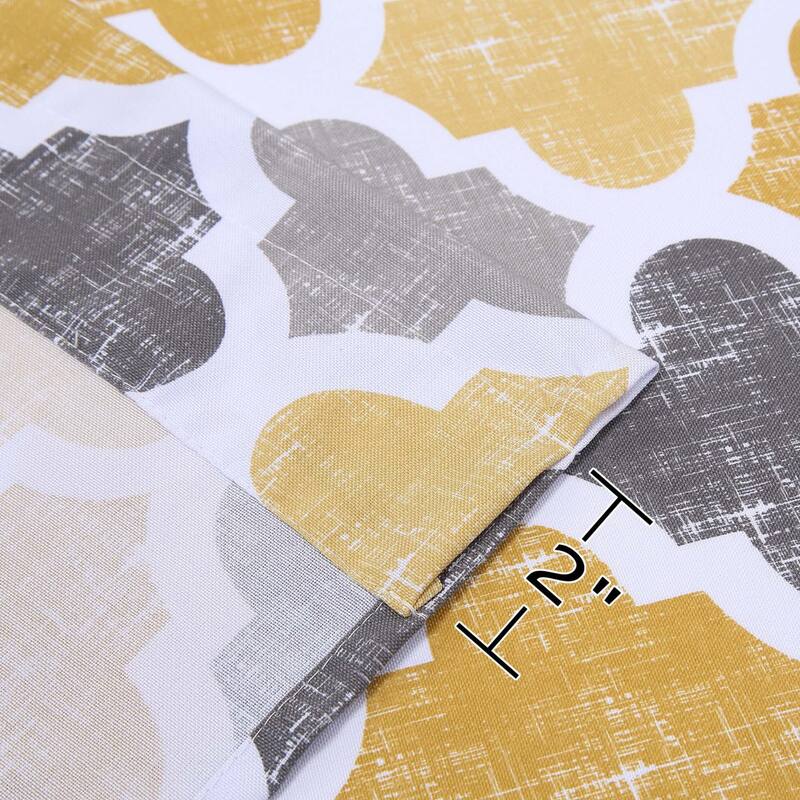 Quatrefoil Cotton Blend Kitchen Tier Curtains, Valances and Swags On