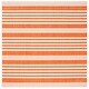 preview thumbnail 54 of 129, SAFAVIEH Courtyard Charmaine Indoor/ Outdoor Waterproof Area Rug 5'3" x 5'3" Square - Terracotta/Beige