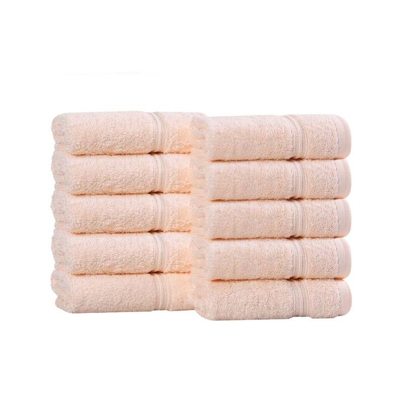 Superior Heritage Egyptian Cotton Absorbent Face Towel Set of 10