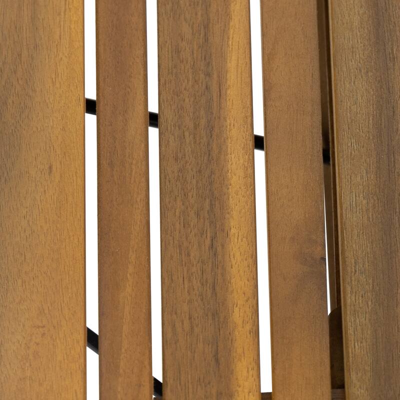 Nadine Outdoor Acacia Wood 3 Piece Chaise Lounge Set with Water-Resistant Cushions by Christopher Knight Home