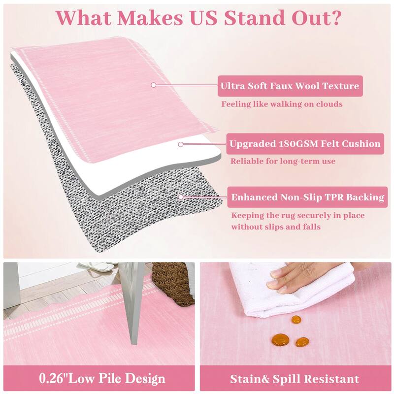 Garvee Scalloped Modern Bordered Area Rug