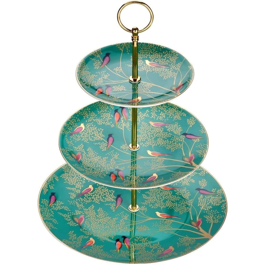 Portmeirion Sara Miller London Chelsea 3 Tier Cake Stand - 10.5", 8", 6"