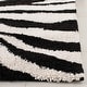 preview thumbnail 6 of 15, SAFAVIEH Florida Shag Rozinka Zebra Animal Print 1.2-inch Thick Rug