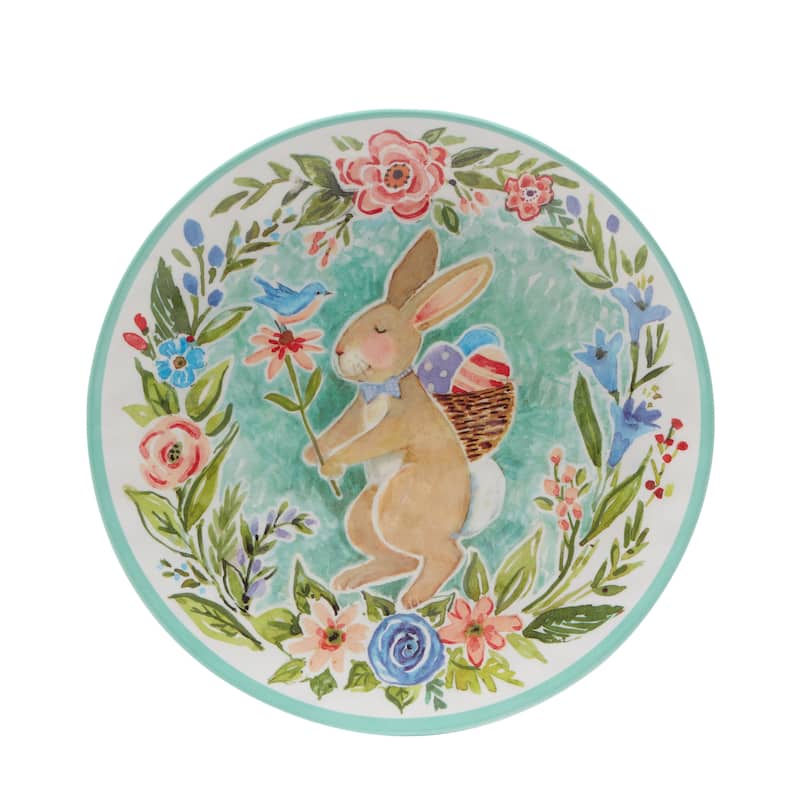 Certified International Joy Of Easter 11" Melamine Dinner Plates, Set of 6 - 11" Dia.