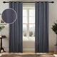 preview thumbnail 8 of 44, Superior Nyan 100% Blackout Grommet Curtains, Set of 2 Panels 52" x108" - Charcoal