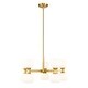 preview thumbnail 4 of 6, Artemis by Z-Lite 10 Light Chandelier in Modern Gold